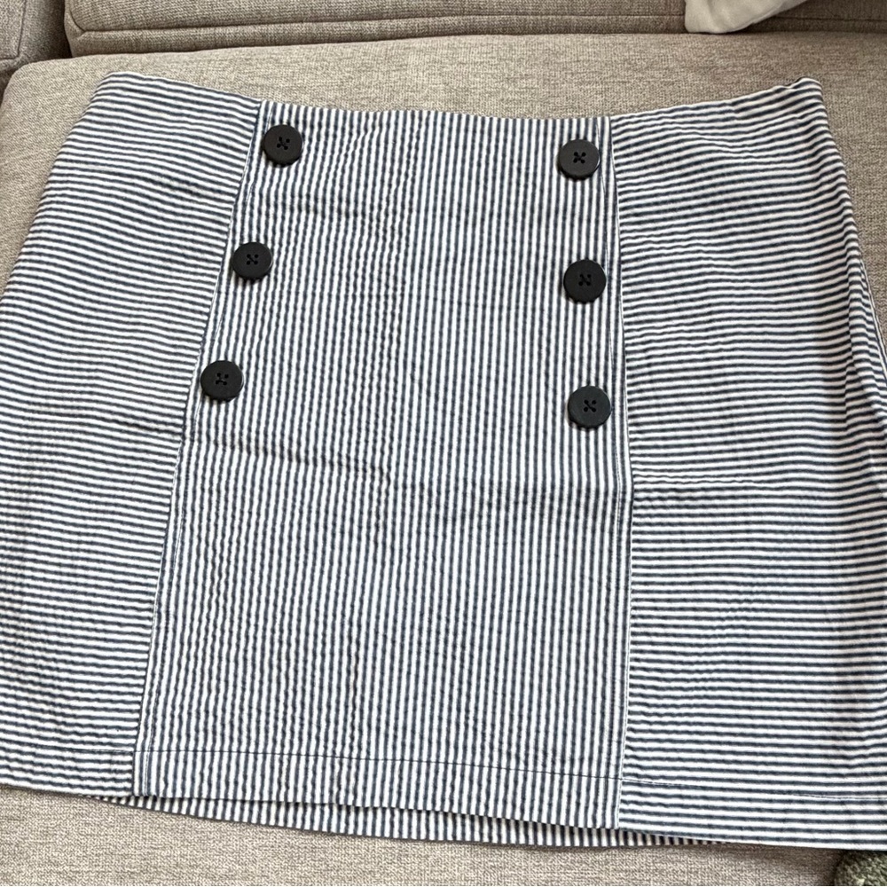 Urban Outfitters Black and White Striped Mini Skirt